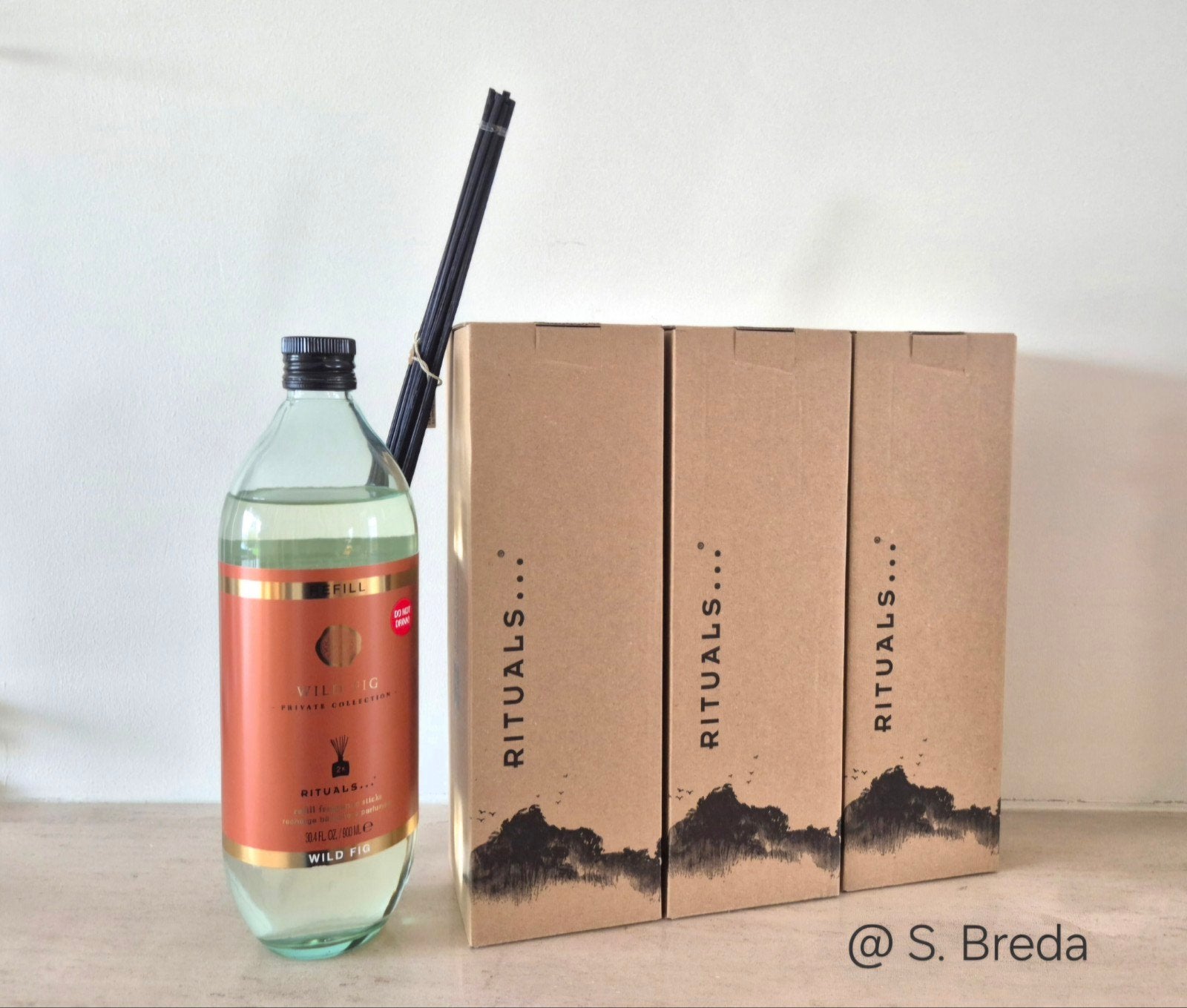 Rituals Navulling Geurstokjes | Wild Fig | Refill, Ophalen of Verzenden, Nieuw, Glas