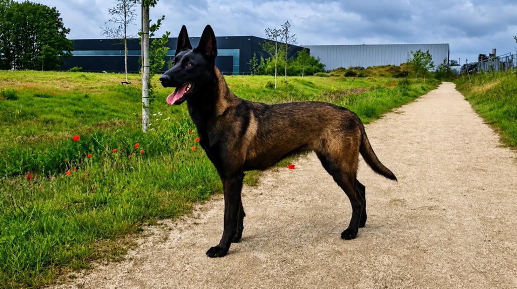 Prachtige donkere FCI mechelse herder teef, Dieren en Toebehoren, Particulier, 1 tot 2 jaar, Buitenland, Teef