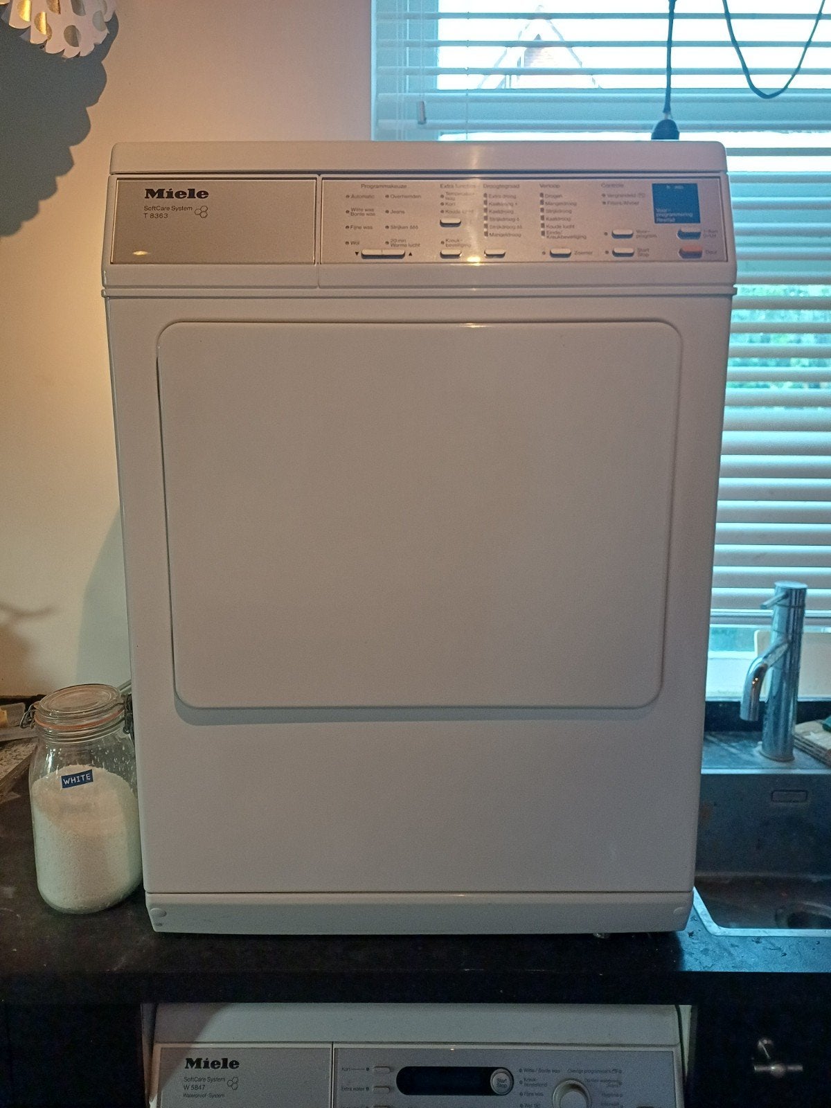 goed werkende Miele wasdroger, Witgoed en Apparatuur, Ophalen, Gebruikt, Voorlader, Luchtafvoer