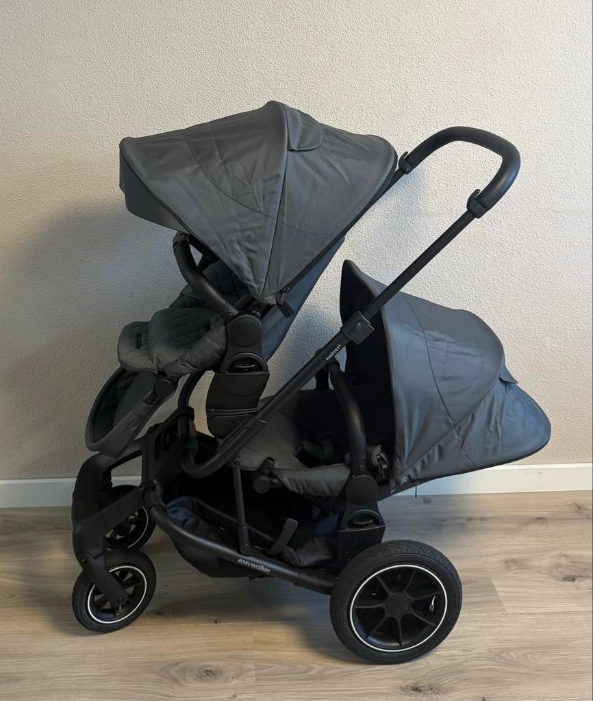 Mag weg voor 650€ Easywalker Harvey 5 Duo extra onderbak, Duowagen, Ophalen of Verzenden, Zo goed als nieuw, Kinderwagen