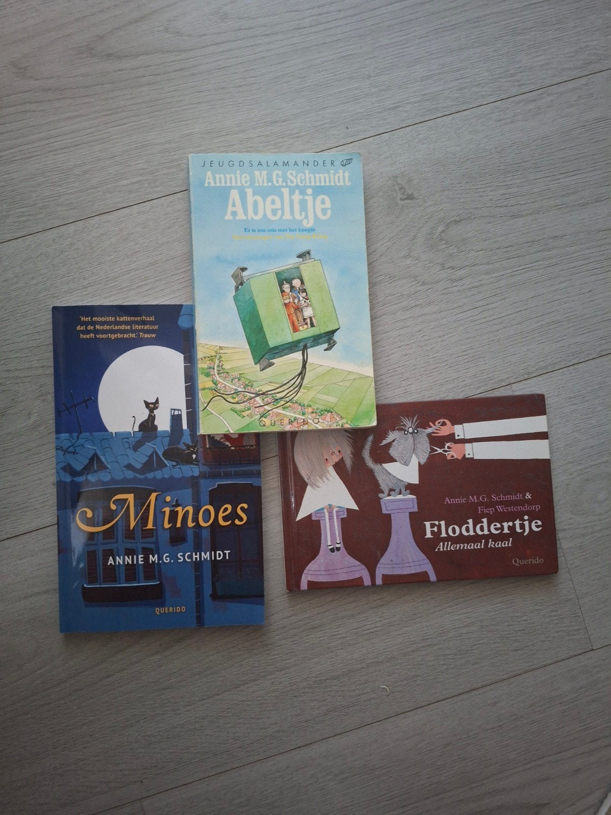 3 Annie M.G. Schmidt boeken: Abeltje, Minoes, Floddertje, Ophalen of Verzenden, Gelezen, Annie M.G. Schmidt, Fictie algemeen