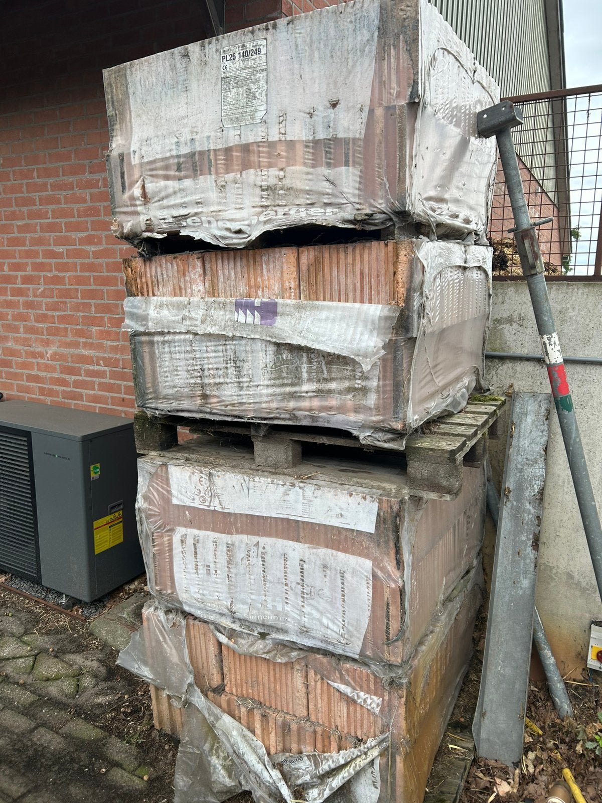 Metselblokken, uniblock, snelbouwsteen, Ophalen, Zo goed als nieuw, Bakstenen