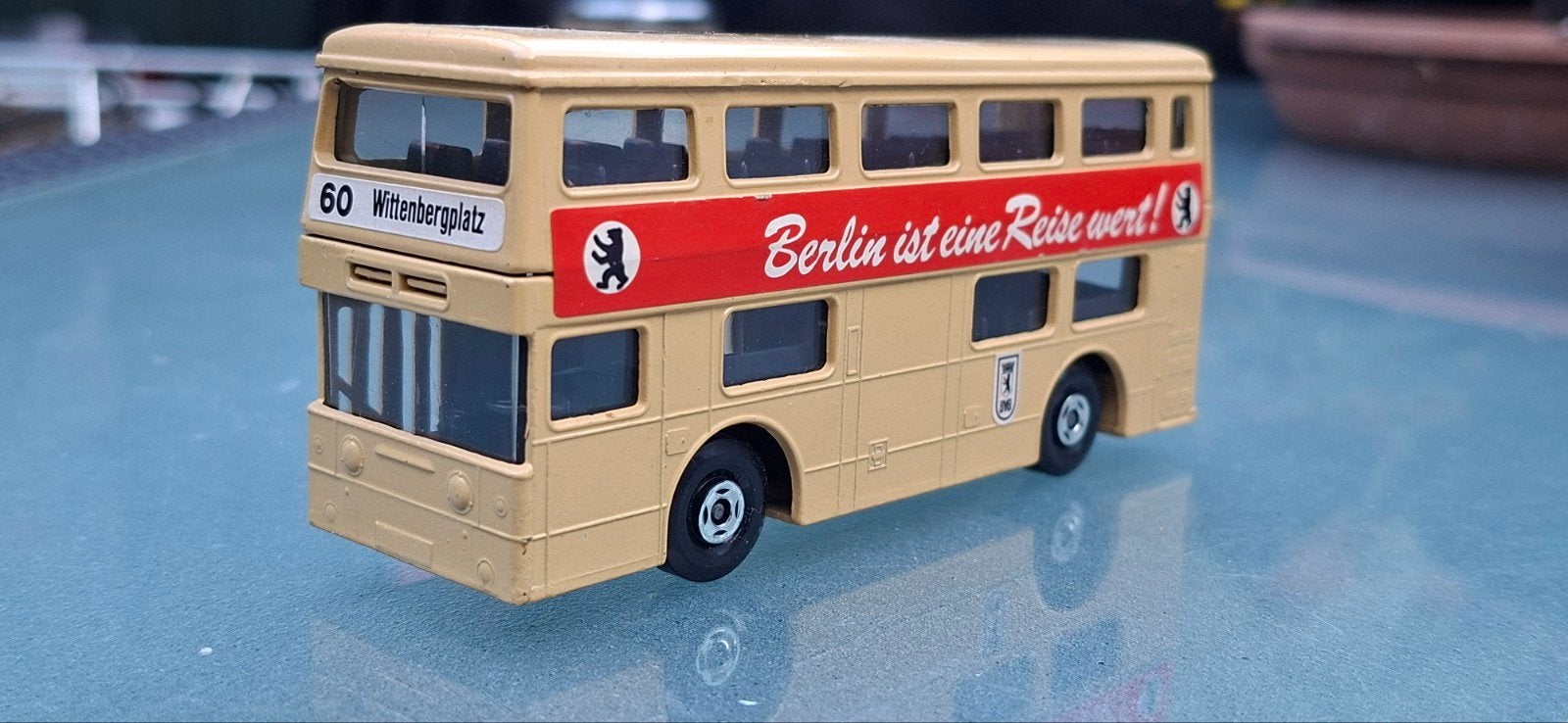Matchbox Super Kings K-15 Berlin Bus 1972, Ophalen of Verzenden, Gebruikt