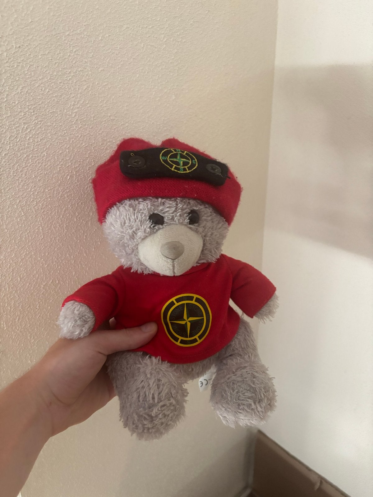 Stone Island Beer Knuffel - Kermis Winnaar, Overige merken, Overige karakters, Beer, Grijs