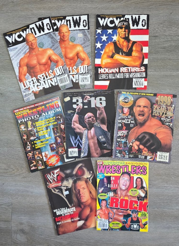 WWF/WWE/WCW Wrestling magazines (90's), Ophalen of Verzenden, Gelezen, Muziek, Film of Tv