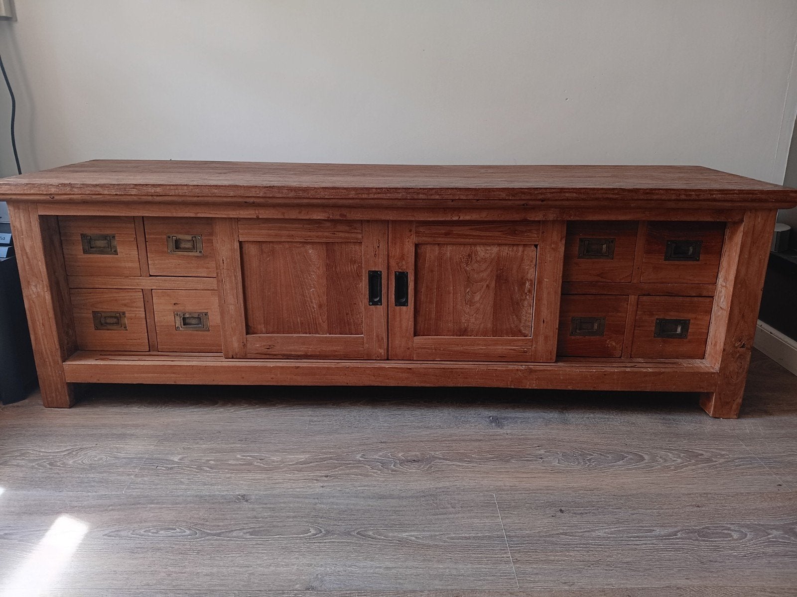 Teak kast, Ophalen, Gebruikt, Met deur(en), 150 tot 200 cm