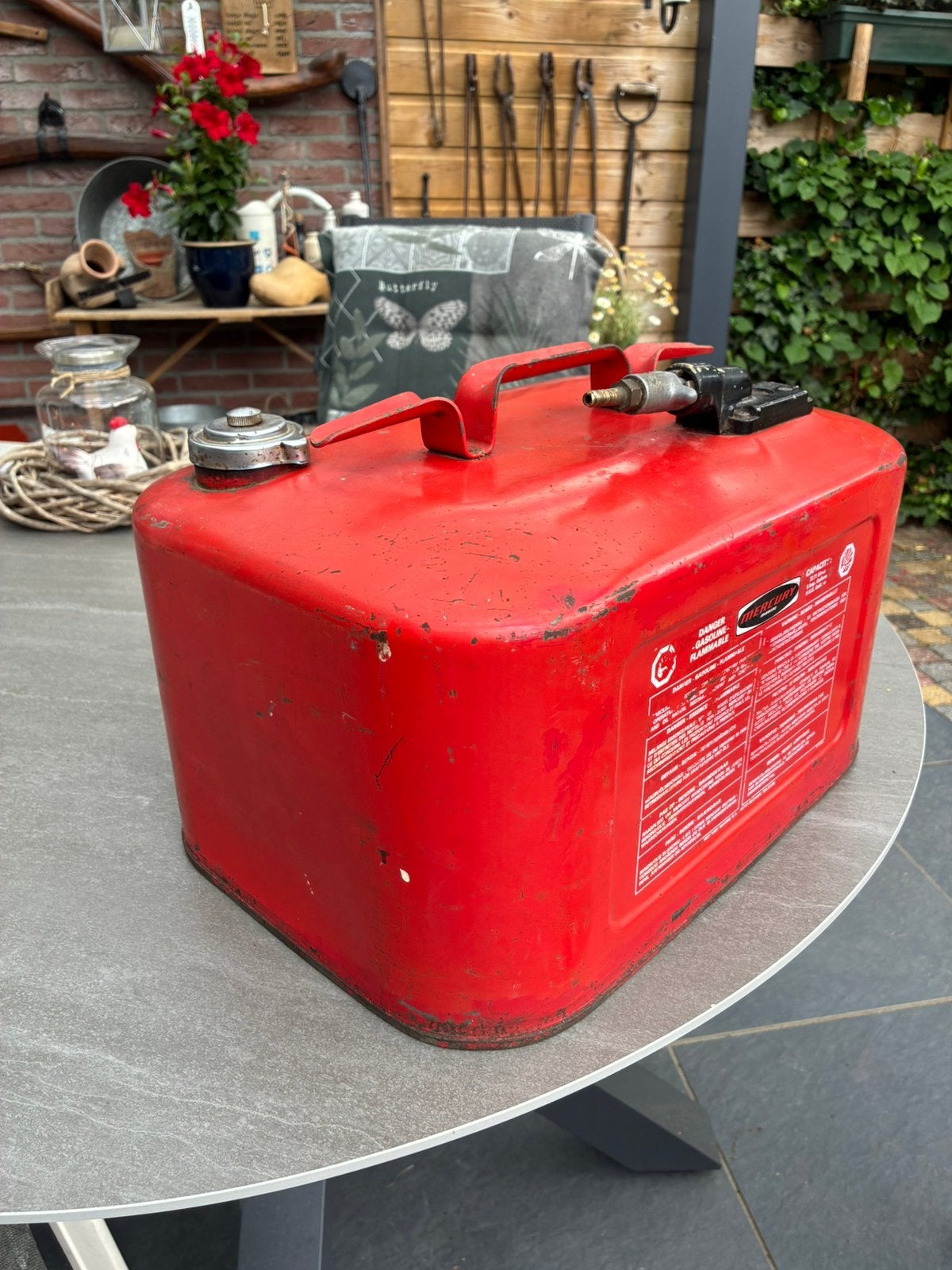 Benzine tank buiten boord moter, Watersport en Boten, Ophalen, Zo goed als nieuw, Motor en Techniek, Motorboot