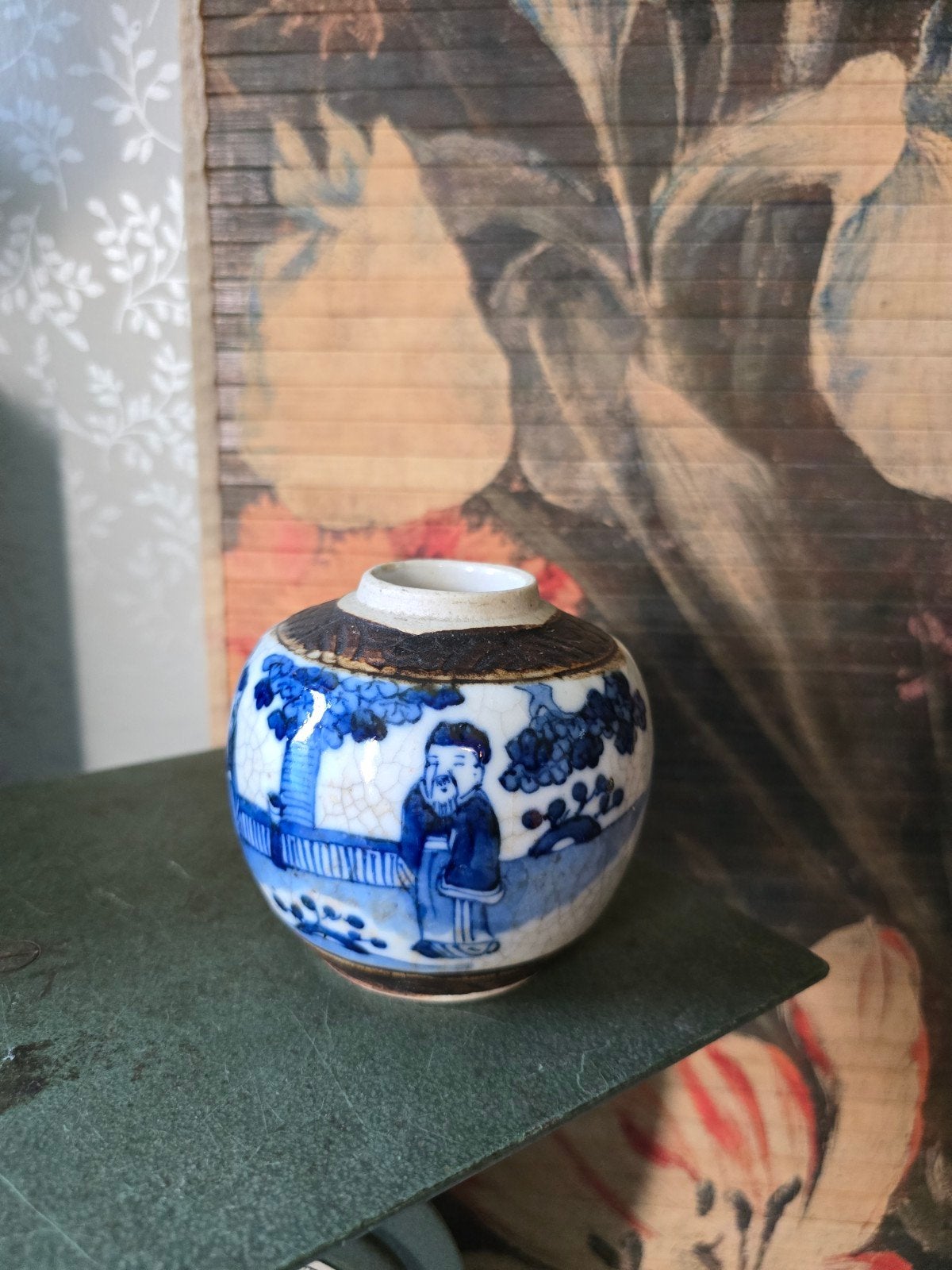 Antiek chinese gemberpot nanking, Antiek en Kunst, Curiosa en Brocante, Ophalen of Verzenden