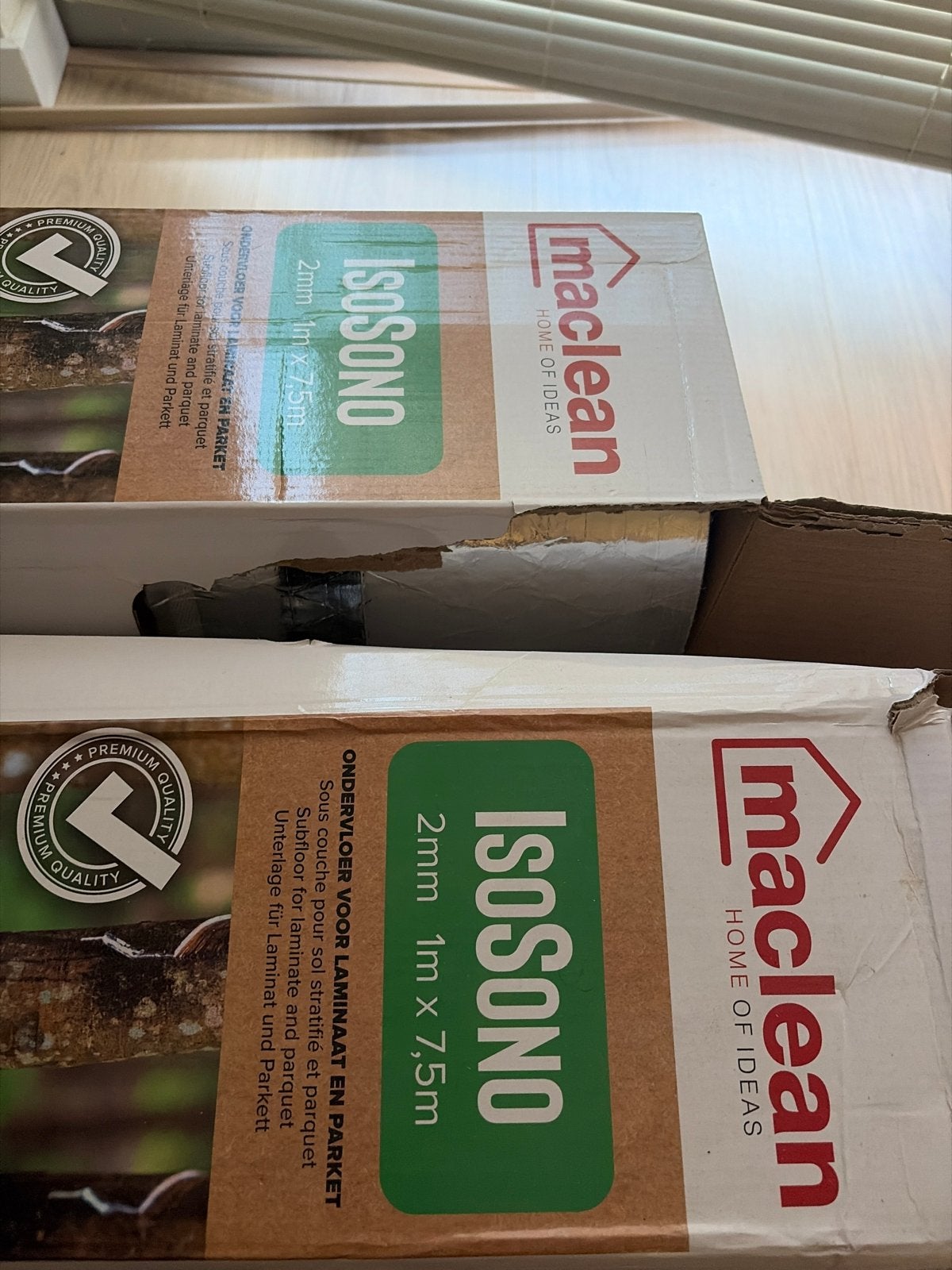 Isosono ondervloer voor laminaat en parket 2mm, Minder dan 10 cm, Overige materialen, Overige typen, Nieuw