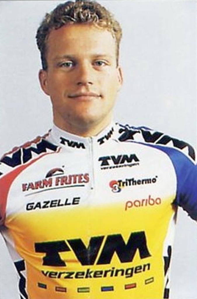 Wielershirt TVM – FARM FRITES – STEVEN DE JONGH – 1996, Ophalen of Verzenden, Overige typen