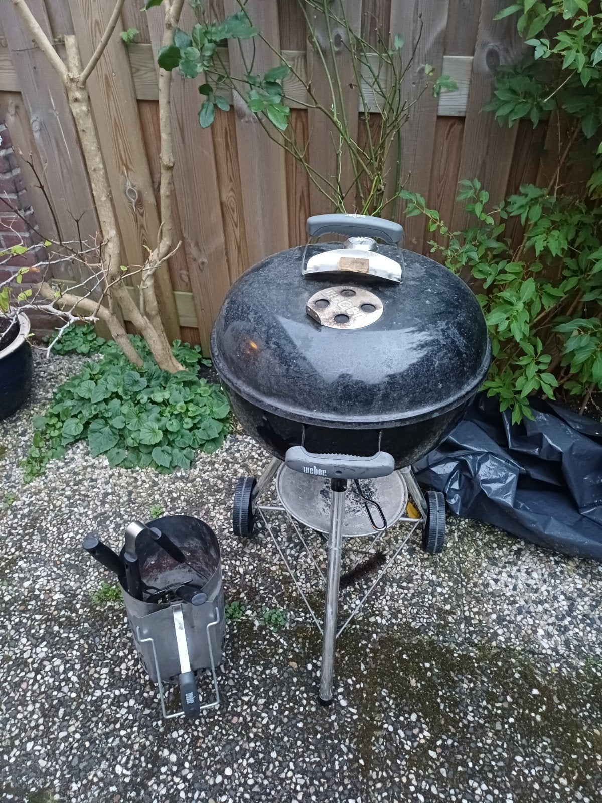 Weber Master-Touch GBS E-5750 BBQ met accessoires, Ophalen, Gebruikt, Weber
