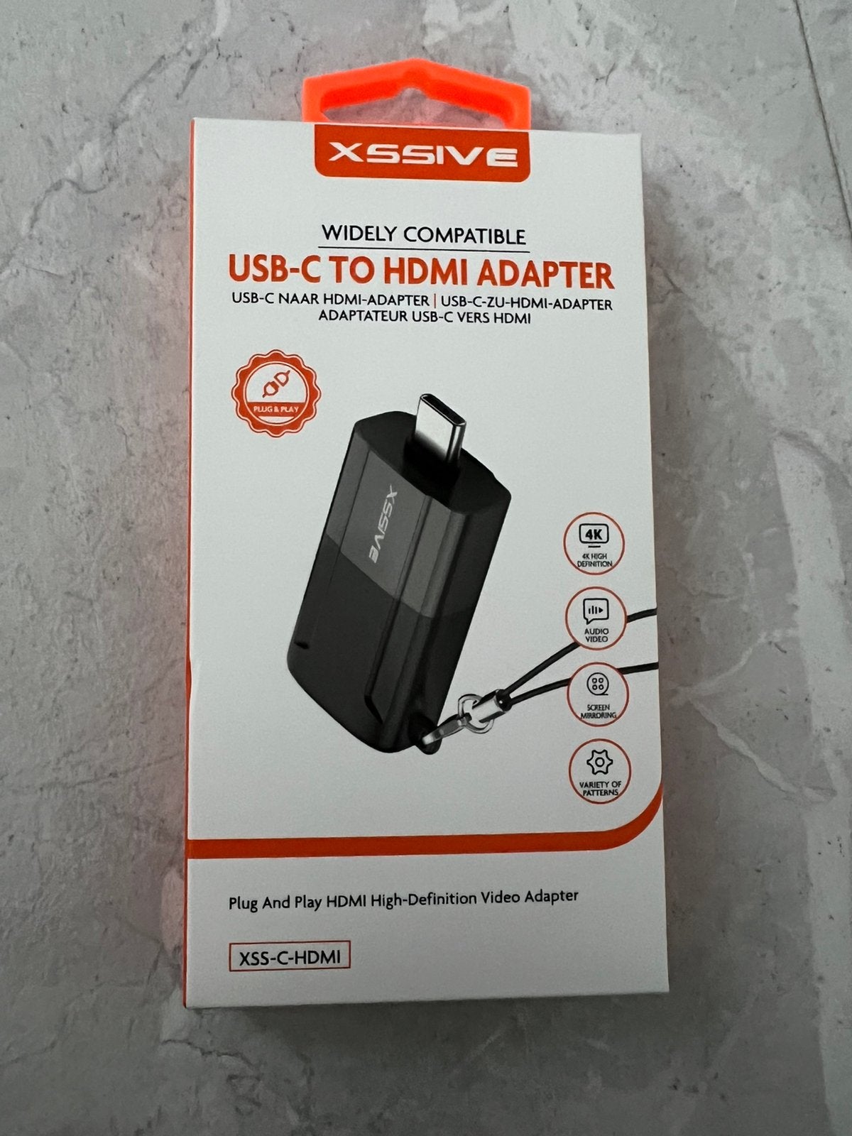 Nieuwe XSSIVE USB-C naar HDMI adapter., Ophalen of Verzenden, Nieuw