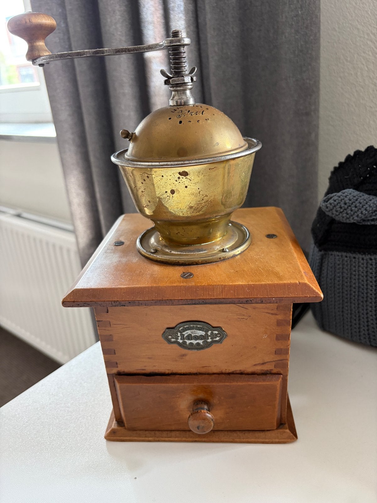 Antieke Leinsbrock's Ideal Koffiemolen, Ophalen of Verzenden