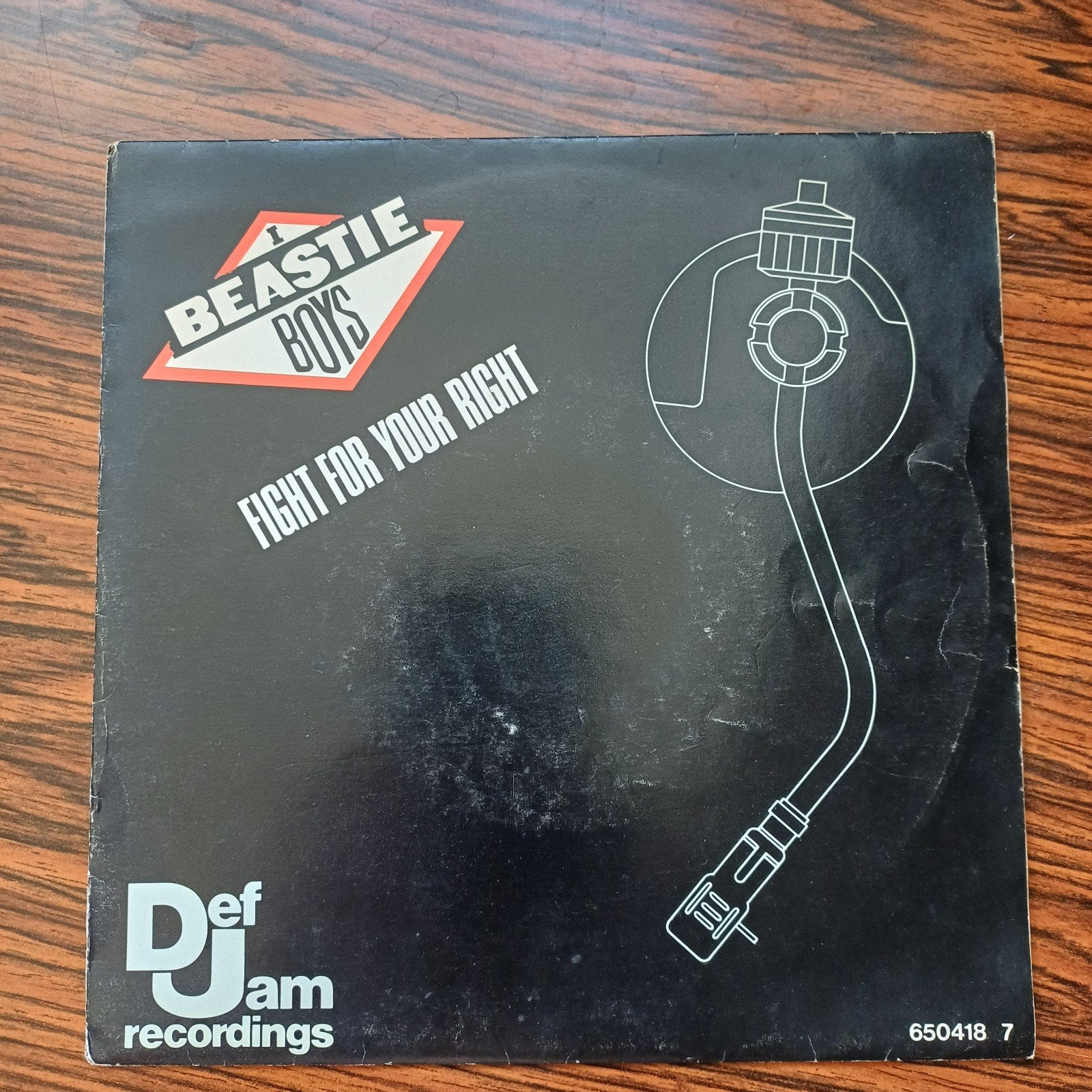 Beastie Boys - Fight For Your Right (7 inch vinyl), Gebruikt, Fotohoes, 7 inch, Ophalen of Verzenden