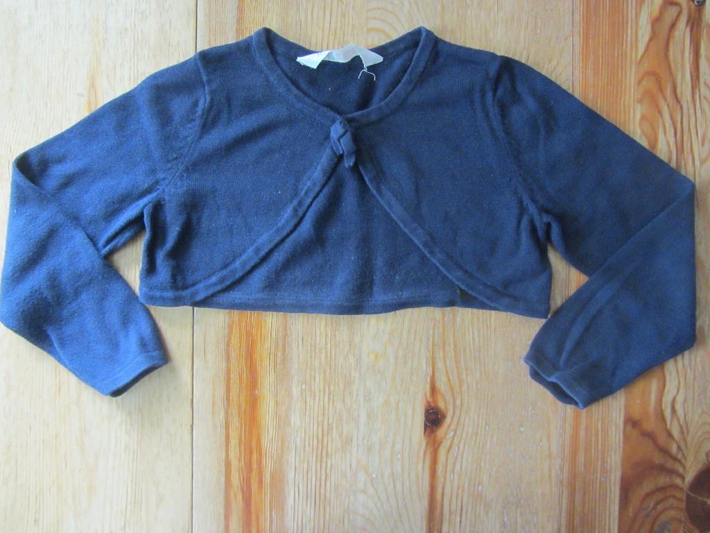 Donkerblauwe bolero HenM maat 98-104, Ophalen of Verzenden, Zo goed als nieuw, Meisje, Trui of Vest