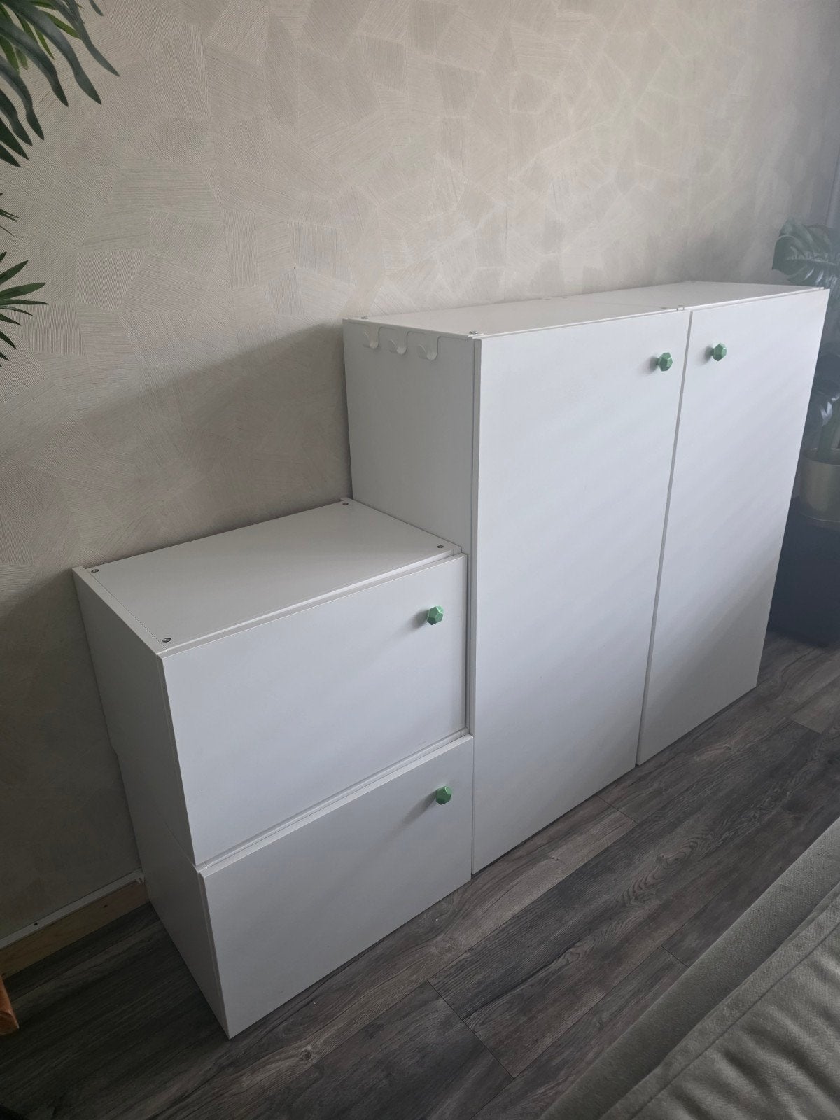 4 witte kasten z.g.a.n, Kinderen en Baby's, Kinderkamer | Commodes en Kasten, Ophalen, 50 tot 70 cm, Minder dan 75 cm, 105 cm of meer