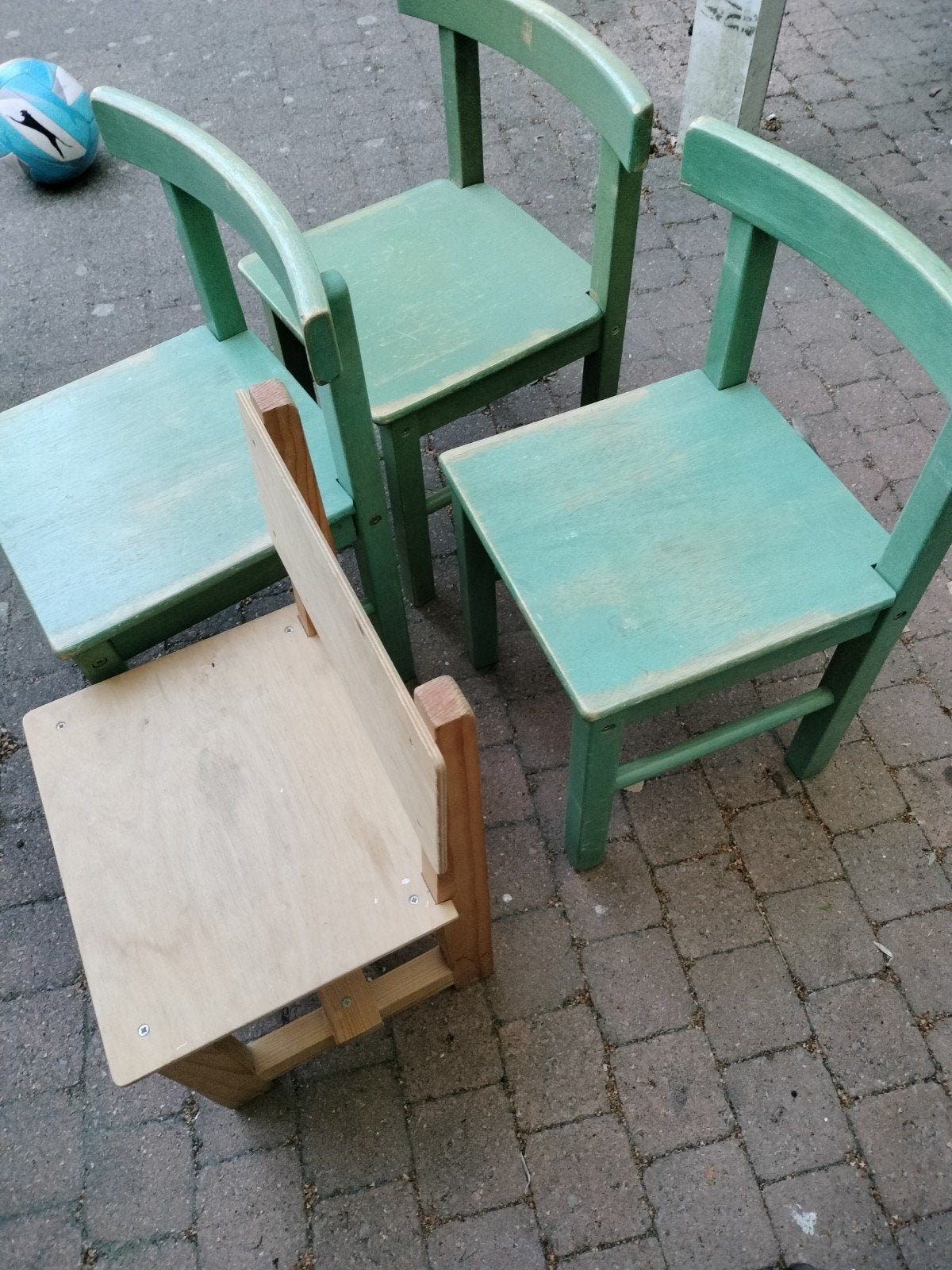 4 stevige kinderstoeltjes, Ophalen of Verzenden, Gebruikt, Stoel(en)