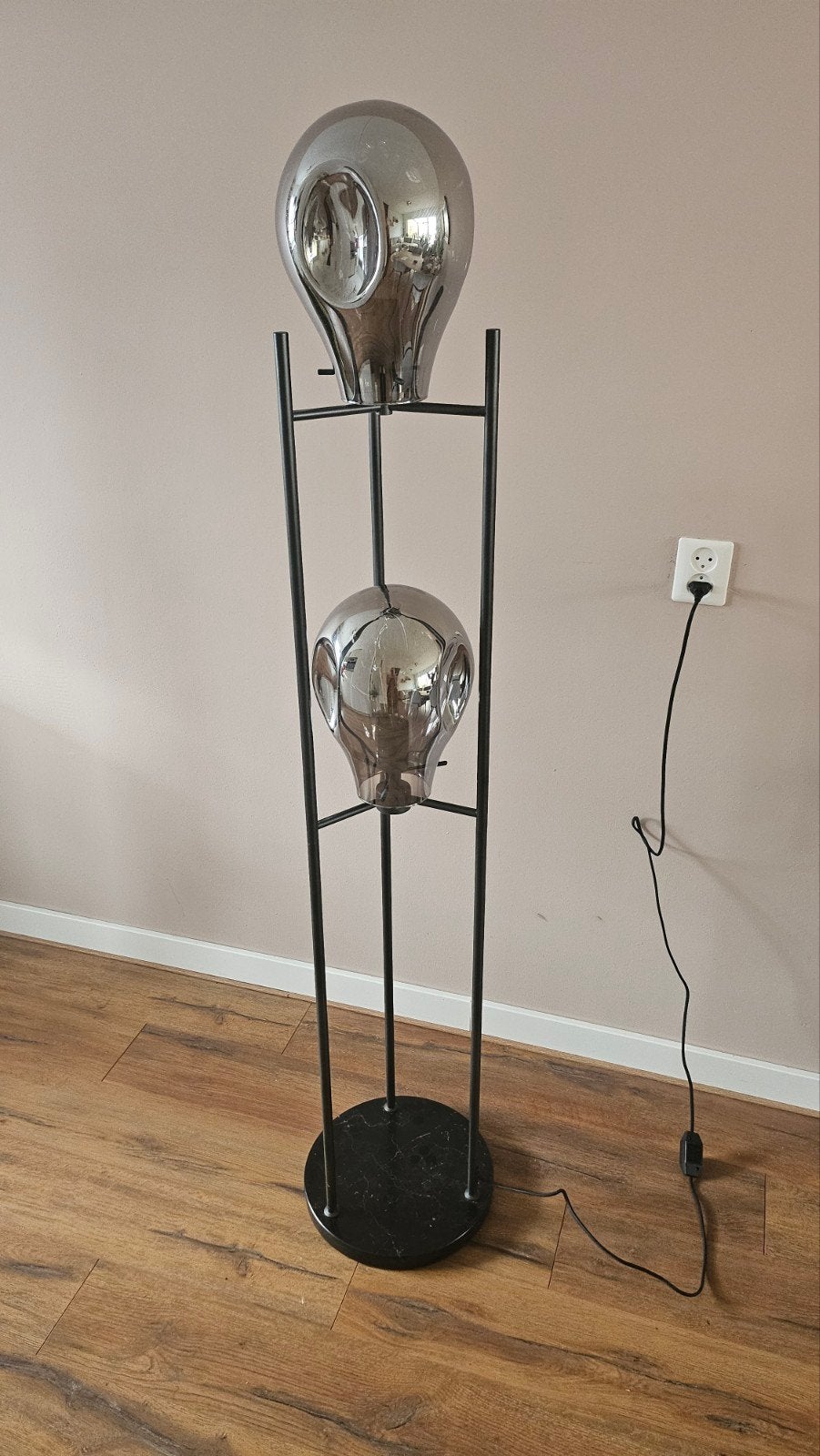 COCO maison Vloerlamp Charlie, Ophalen, Modern, Industrieel, E27 (groot), Zo goed als nieuw