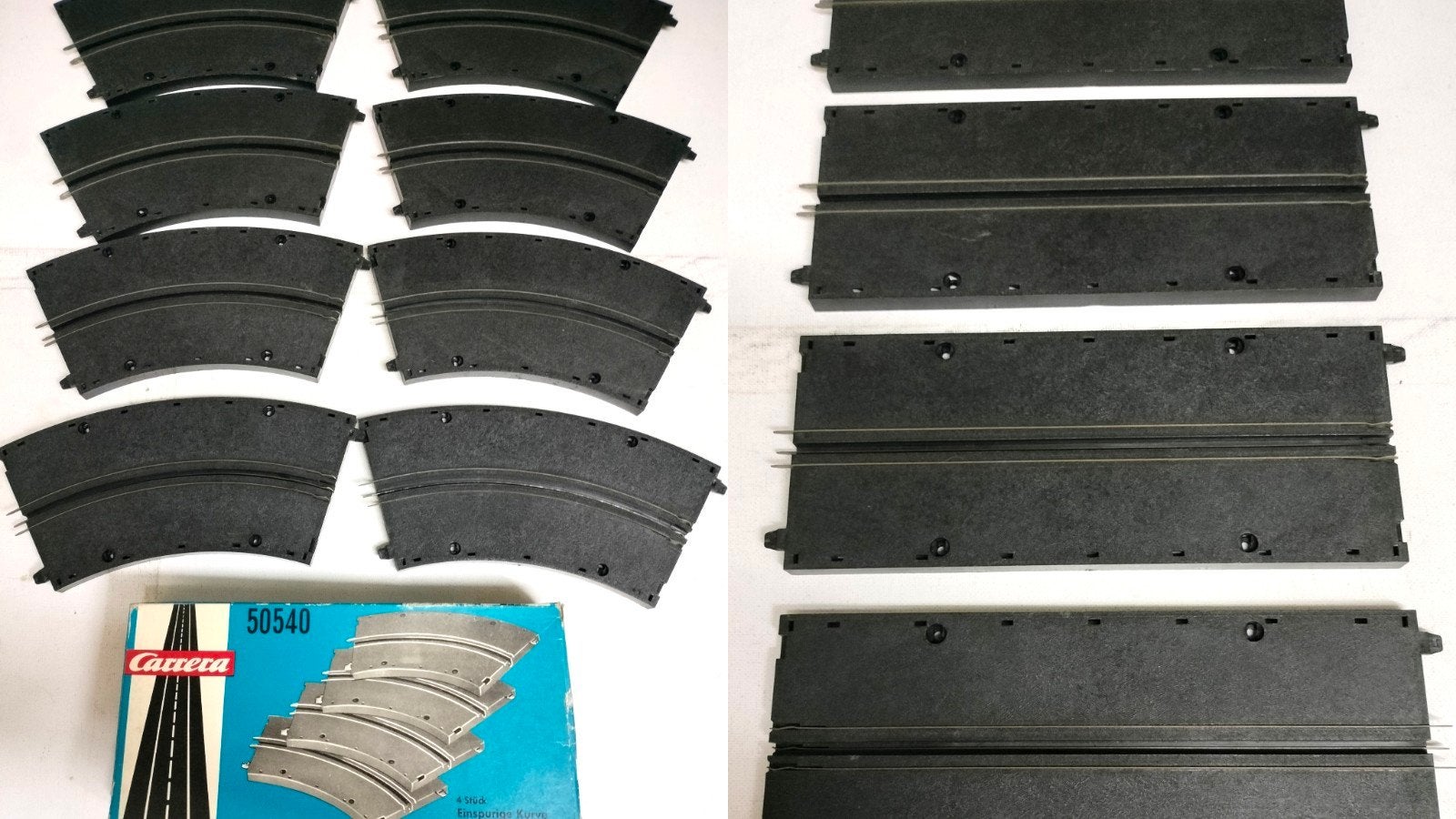 Carrera Universal racebaan enkelspoor 8 bochten + 4 recht..., Ophalen of Verzenden, Gebruikt, Elektrisch, Carrera