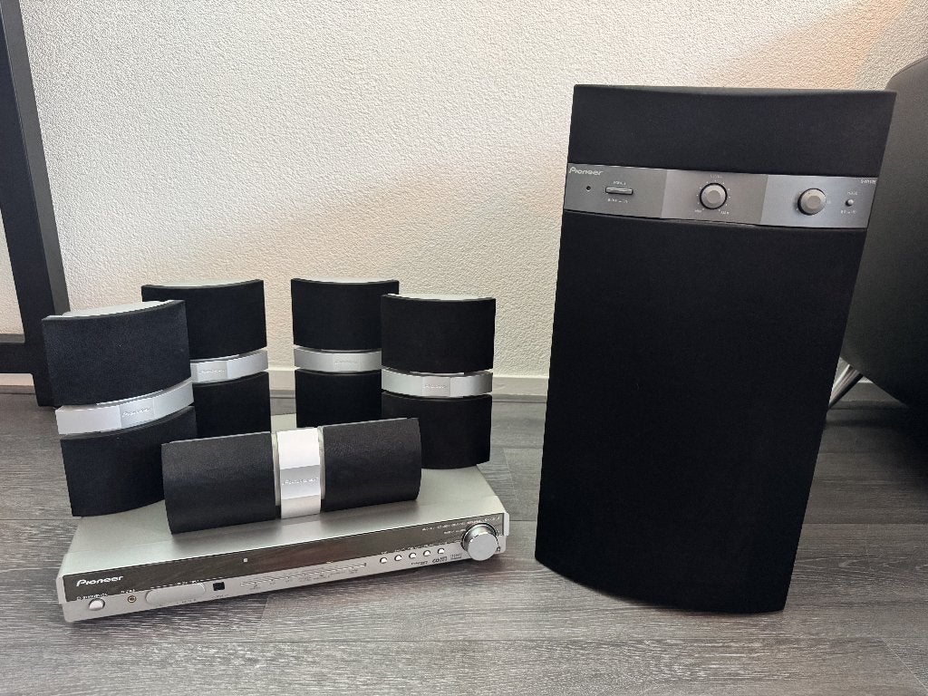 Pioneer 5.1 Home Cinema set met krachtige actieve subwoofer, Ophalen, Gebruikt, 70 watt of meer, Pioneer