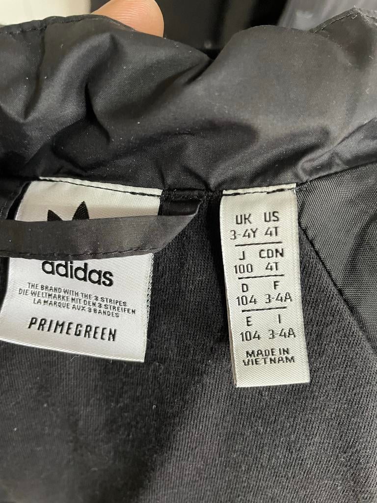 Adidas kinderjas - Zwart, maat 104 (3-4 jaar), Ophalen, Gebruikt, Jongen of Meisje