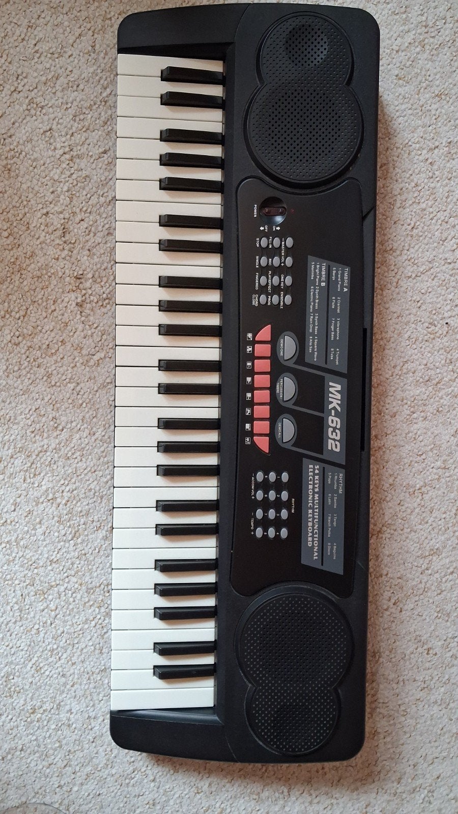 MK-632 Elektronisch Keyboard - 54 Toetsen, Ophalen, Zo goed als nieuw, Overige aantallen, Overige merken