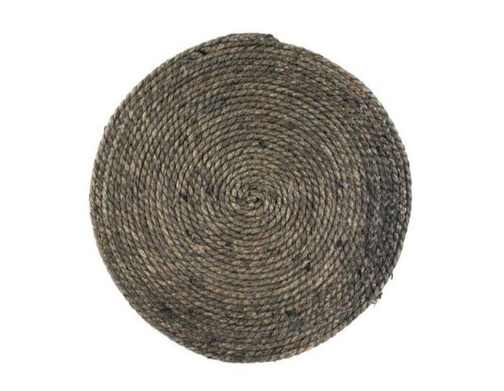 Nieuw rotan onderzetter antraciet 36cm, Huis en Inrichting, Woonaccessoires | Onderzetters, Ophalen of Verzenden, Nieuw