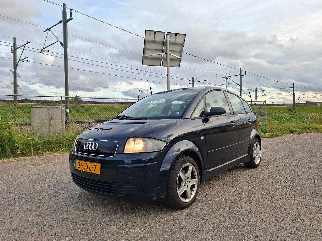 Audi A2 1.4 55KW 2001 Blauw Airco, Auto's, Audi, Bedrijf, A2, ABS, Airbags, Airconditioning, Alarm, Bluetooth, Boordcomputer, Centrale vergrendeling