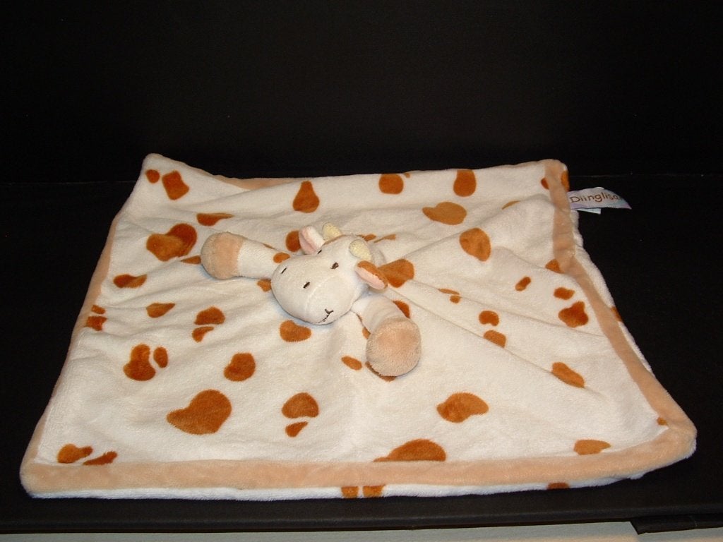 TEDDYKOMPANIET KOE DIINGLISAR KNUFFELDOEK VELOURS WIT, Verzenden, Nieuw, Overige typen