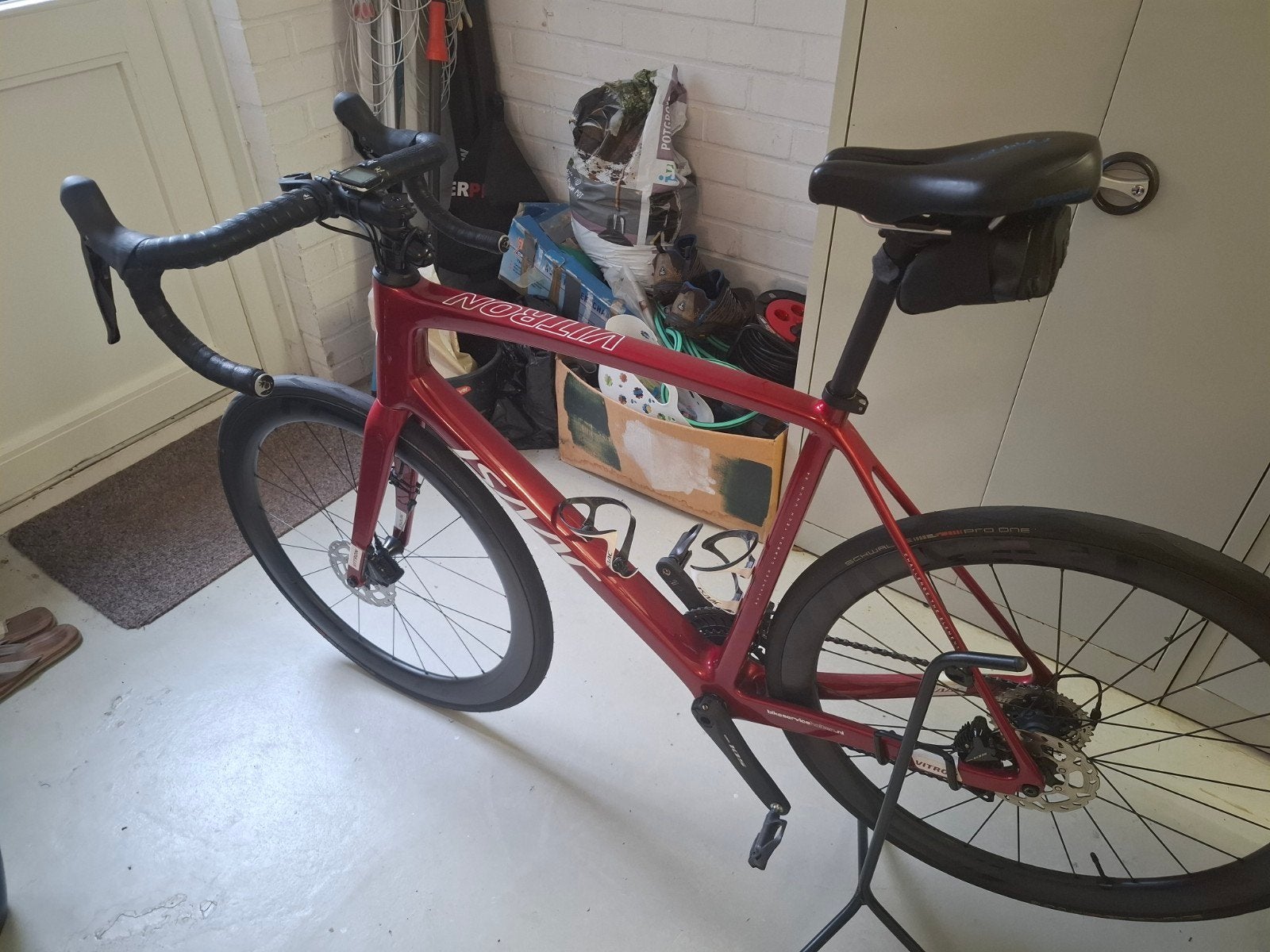 Isaac Vitron Shimano 105 racefiets - Zo goed als nieuw, 28 inch, Carbon, Heren, Zo goed als nieuw