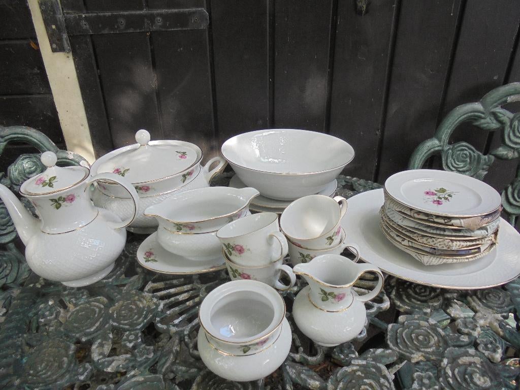 Koffie- en Dinerservies Seltmann Weiden Annabel roze roosjes, Ophalen of Verzenden