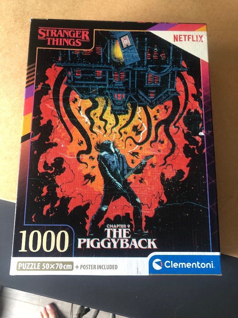 Puzzel Stranger Things 1000 stukjes, Ophalen of Verzenden, 500 t/m 1500 stukjes, Zo goed als nieuw, Legpuzzel