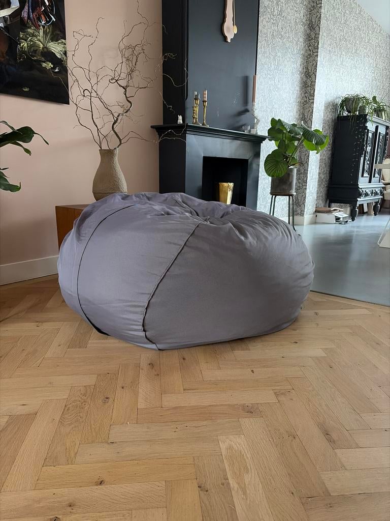 Grijze Vetsak zitzak, Huis en Inrichting, Ophalen of Verzenden, Gebruikt, Grijs, Zitzak