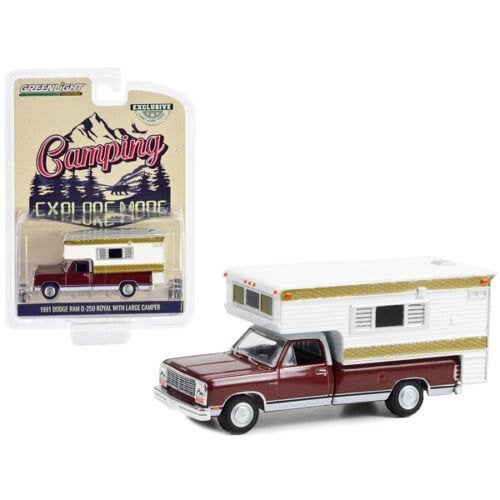 1981 Dodge Ram D-250 Royal Camper van Greenlight 1/64, Ophalen of Verzenden, Nieuw, Auto