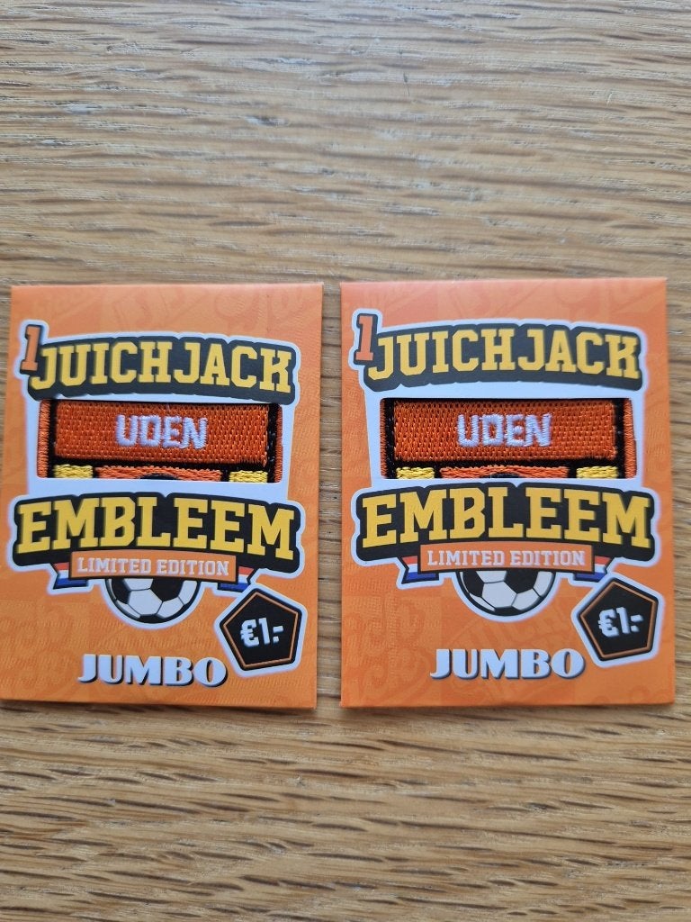 Emblemen juichjack Jumbo graag ruilen, Ophalen, Nieuw