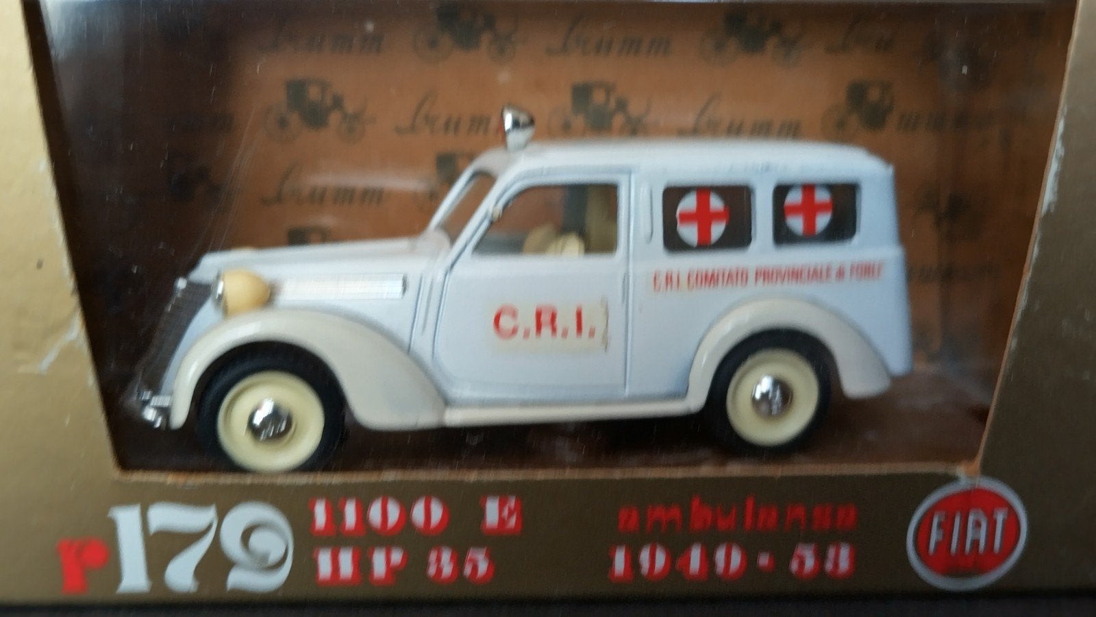 Fiat 1100 E Ambulance Crosse Rossa 1:43 Brumm Pol, Hobby en Vrije tijd, Modelauto's | 1:43, Overige merken, Auto, Verzenden, .