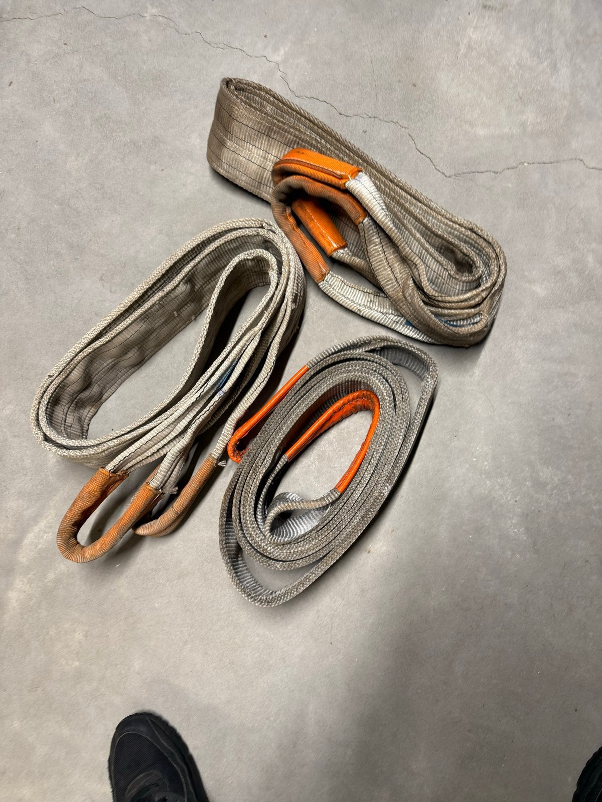 Set van 3 Gebruikte Hijsbanden /boomlint, Ophalen, Gebruikt