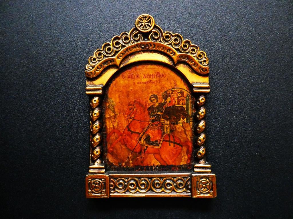 Icoon Heilige Demetrius van Tessaloniki soldaten Heilige, Ophalen of Verzenden