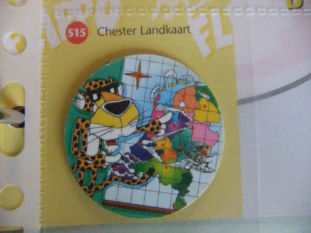 Spiek Flippo 515 Chester Landkaart - Losse Flippo, Verzamelen, Verzenden, Chester Cheetos, Losse flippo's