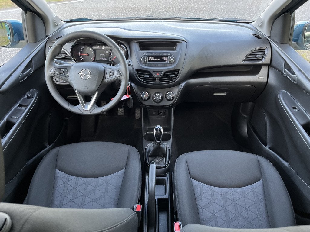 Opel KARL 1.0 ecoFLEX 120 Jaar Edition / Airco / Cruise / Bl, Auto's, Opel, Stof, Gebruikt, Blauw, Origineel Nederlands