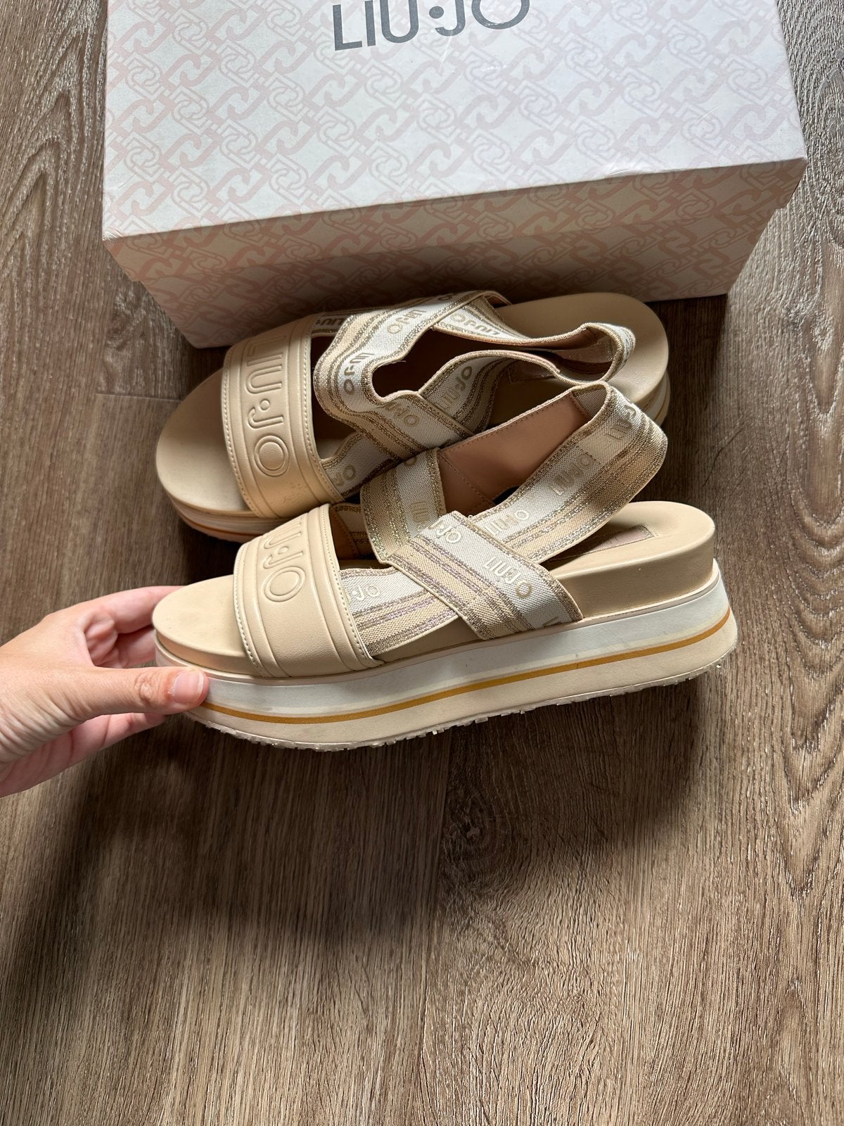 Liu Jo sandalen maat 39, Ophalen of Verzenden, Beige, Sandalen of Muiltjes