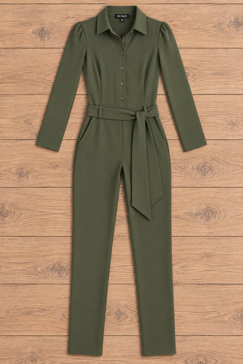 Mi Piace travelstof junpsuit maat: XS , S of M deep depth, Kleding | Dames, Verzenden, Nieuw, Maat 36 (S), Groen