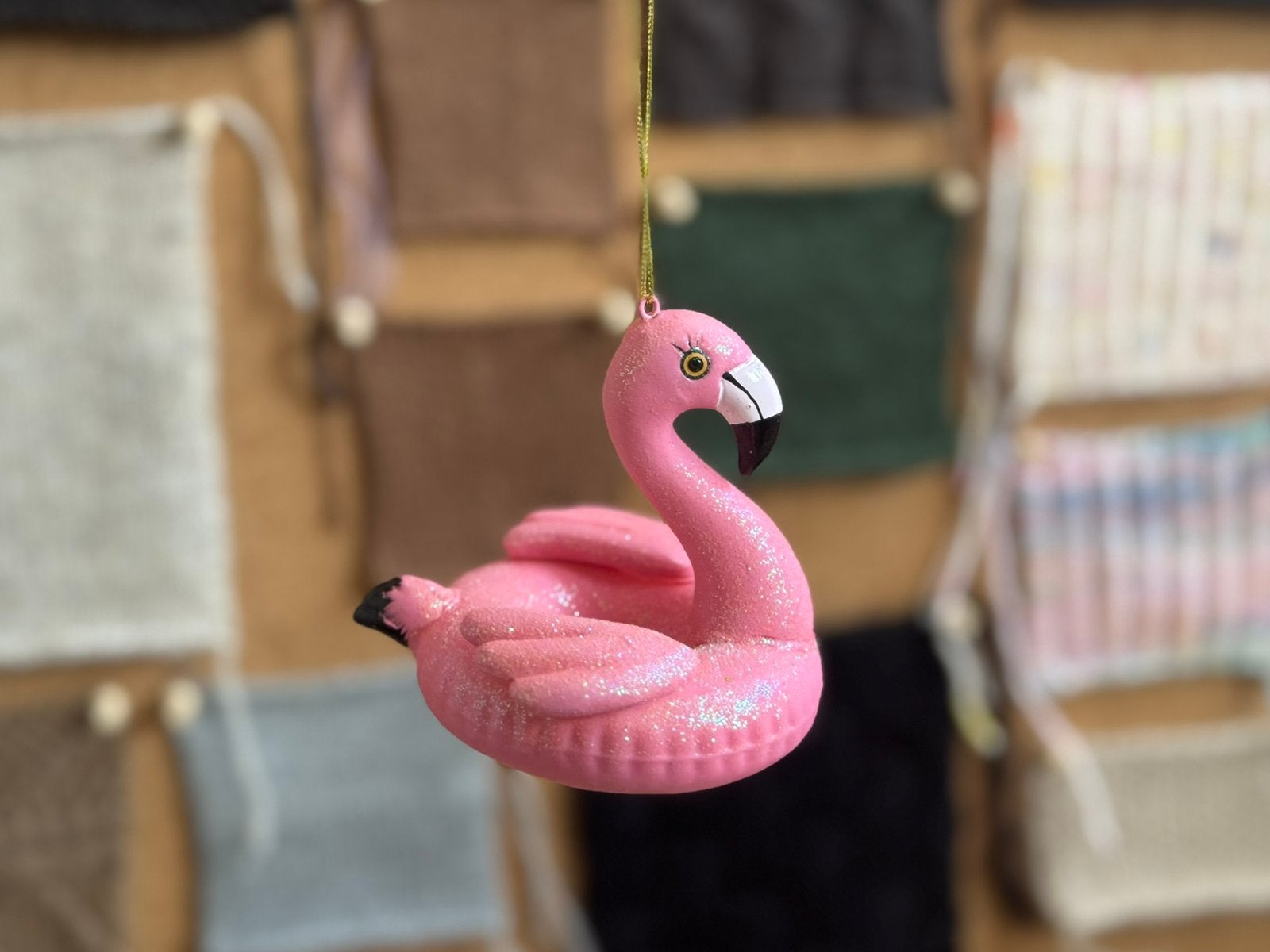 Xenos opblaas flamingo kersthanger ornament, Ophalen, Nieuw