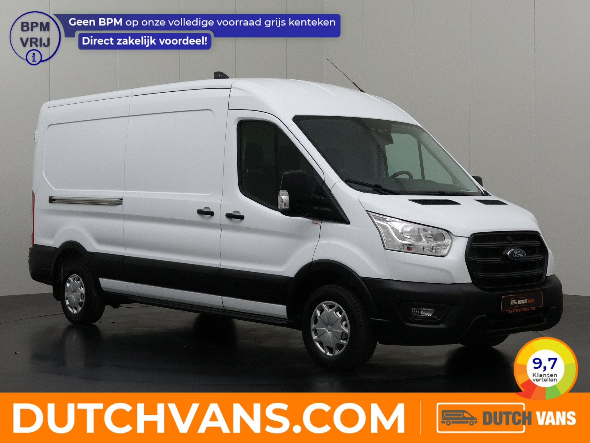 Ford Transit 2.0TDCi 130PK L3H2 | Euro 6 | Airco | Cruise |, Auto's, Bestelauto's, Voorwielaandrijving, Dealer onderhouden, Gebruikt
