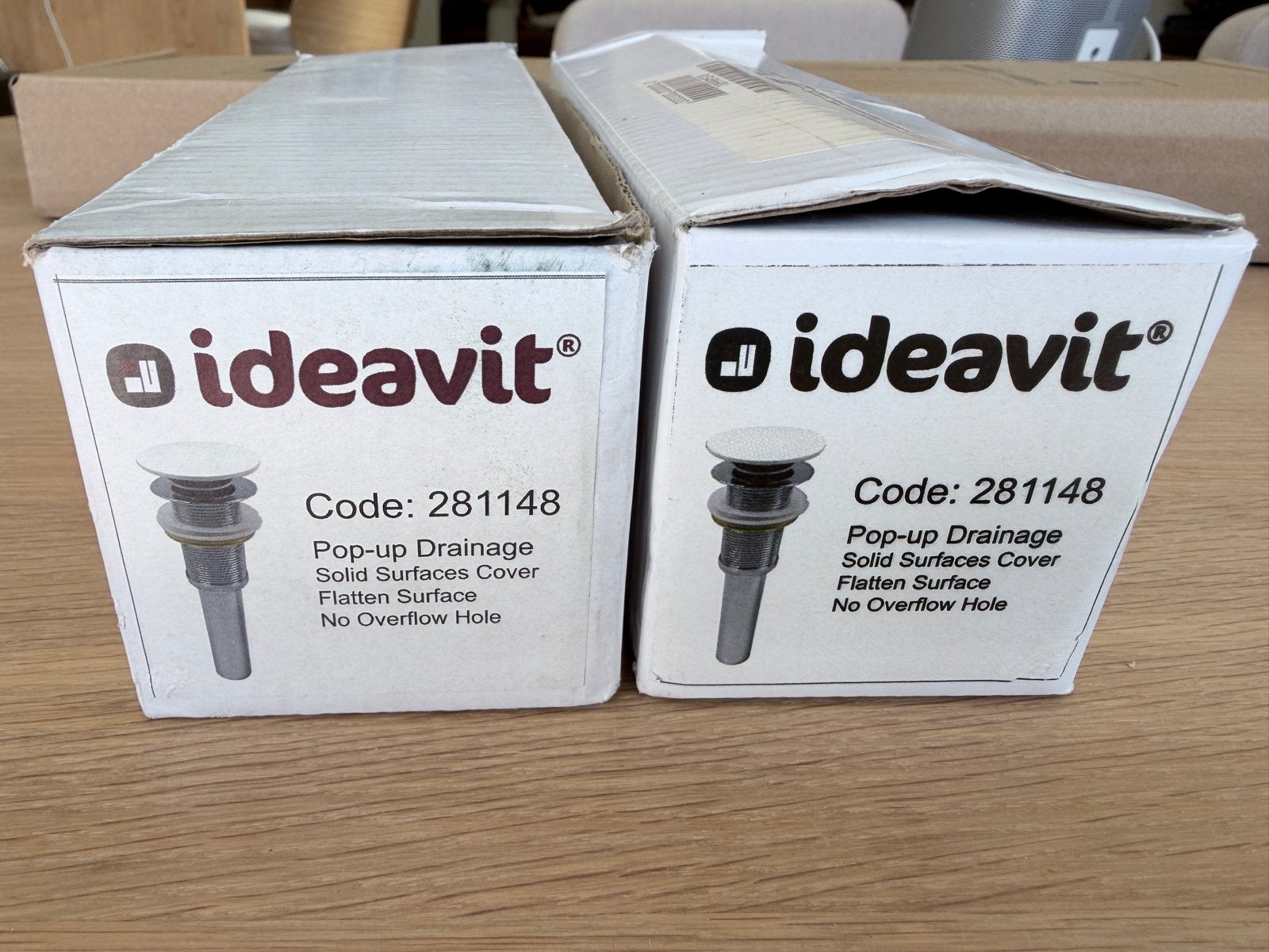 Ideavit Pop-up afvoerplug chroom - 2 stuks, Ophalen of Verzenden, Nieuw, Chroom, Overige typen