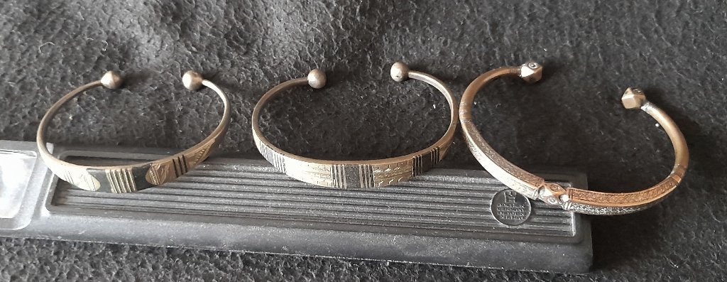 Toeareg armbanden proto geld ruilmiddel, Ophalen of Verzenden, Gebruikt, Zilver