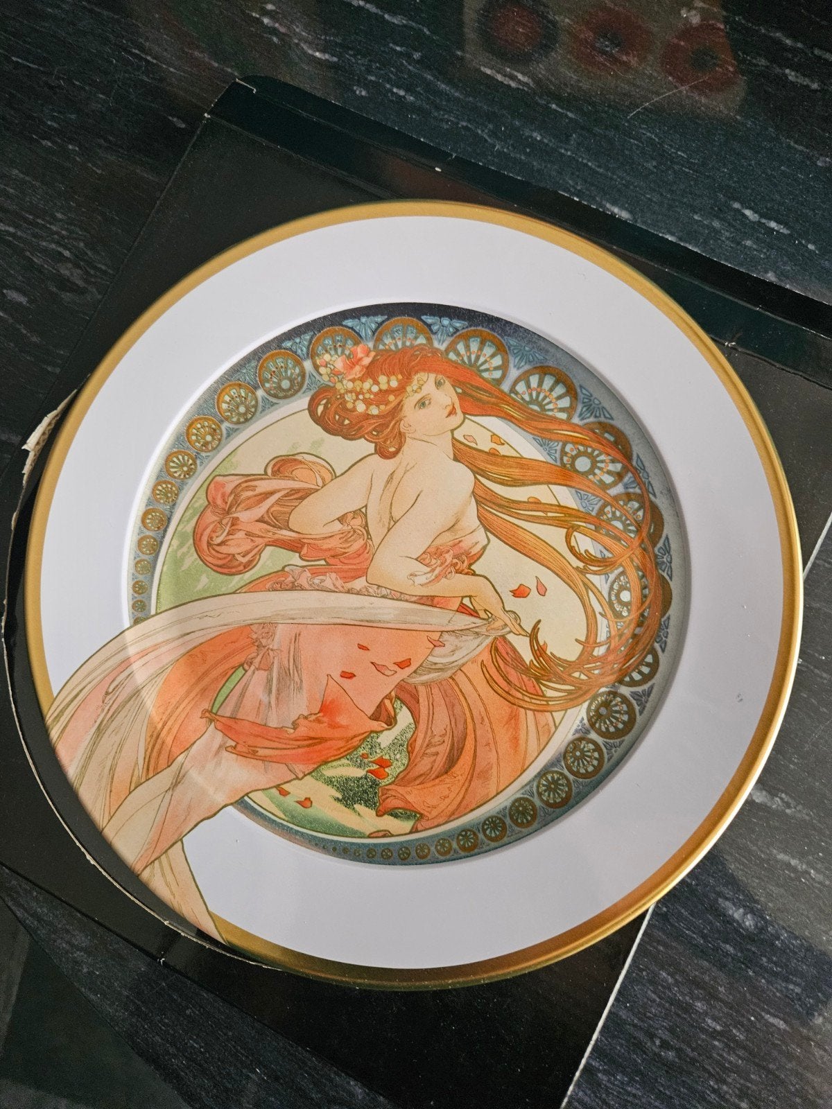 Decoratief bord Alphonse Mucha - The Arts - Dance - 1898, Ophalen of Verzenden