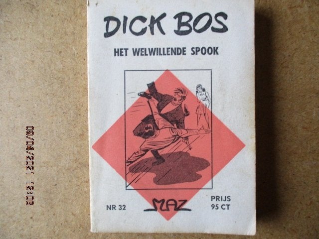 adv0888 dick bos 32 het welwillende spook, Eén stripboek, Ophalen, Gelezen