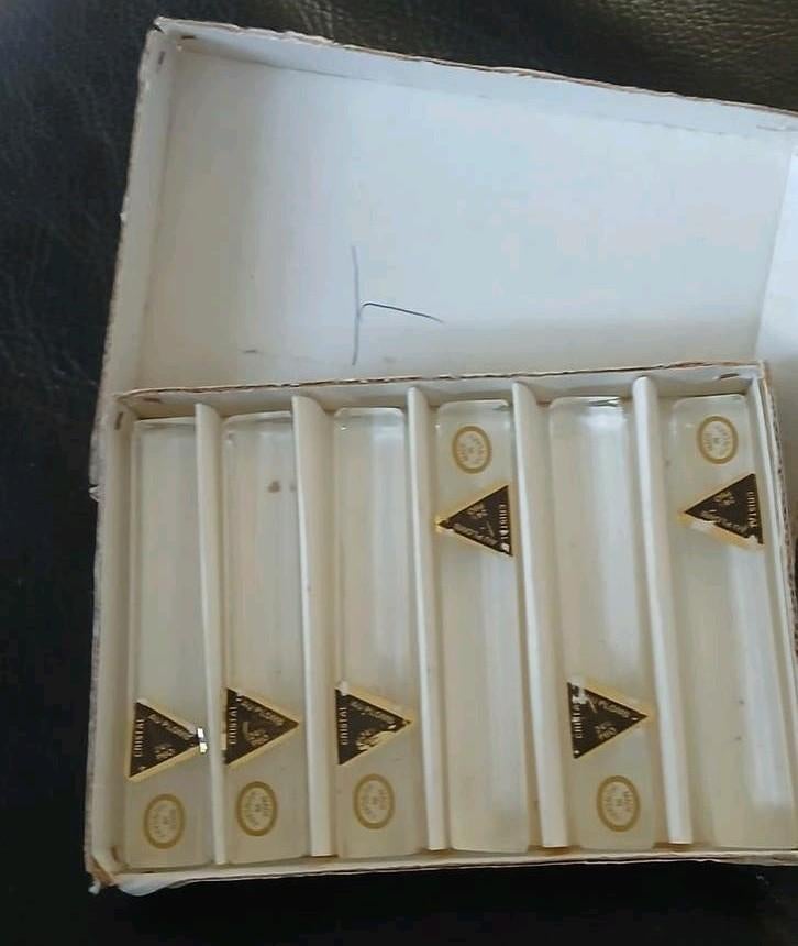 6 x Vintage kristallen messenleggers, Ophalen of Verzenden