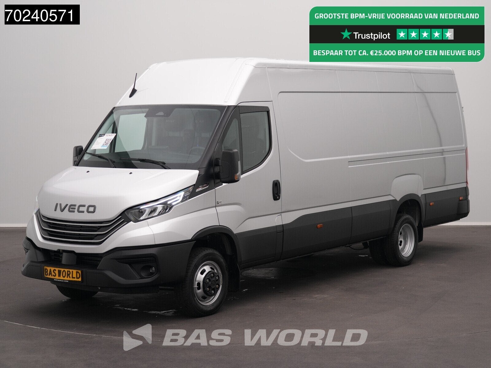 Iveco Daily 35C18 BPM VRIJ! 3.0L Automaat L3H2 180PK Dubbell, Auto's, Automaat, Stof, Euro 6, 4 cilinders